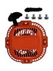 YAMAKATO front view of recoil starter showing orange housing and ready-to-install benefit
