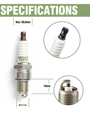 YAMAKATO close-up of spark plug electrode and insulator, clear gap visibility for tuning
