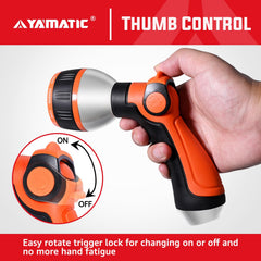 YAMATIC rubber grip close-up highlighting non-slip texture for comfortable handling