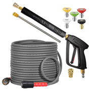 YAMATIC front view of gun hose wand kit shows components and convenience