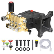 YAMATIC front view of pump showing overall robust build and quick identification benefit
