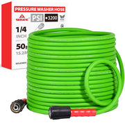 YAMATIC front packaging showing 50 ft hose and features for easy identification