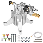 YAMATIC front view of pump showing mounting points and durable cast housing benefit easy replacement