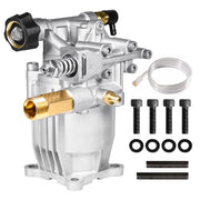 YAMATIC front view of pump showing mounting flanges and ports for straightforward replacement