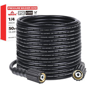 YAMATIC hose front connection showing M22-14mm female fittings for quick setup
