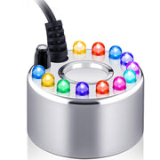 Yaomiao fogger front view showing compact silver housing and LED ring for visible fog