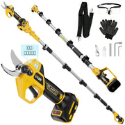 YAWV handheld pruner front view showing compact design and comfortable grip benefit