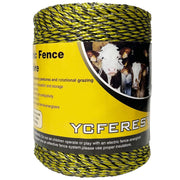 YCFERESY front view spool showing black and yellow webbing for clear visibility