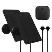 YCTechCam front view of two solar panels showing durable housing and easy mounting, improves uptime