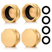YELUN brass cap front view showing durable finish and fit benefit
