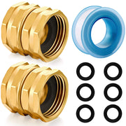 YELUN front view of solid brass coupler showing durable finish and fit benefit