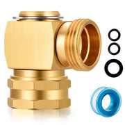 YELUN brass swivel elbow front view showing durable construction and leak prevention