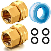 YELUN front view brass adapter showing durable construction and easy install benefit