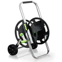YESTAR reel cart front view showing compact storage and durability benefit