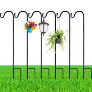 Yetene front assembled shepherd hooks showing clean black finish and reliable support