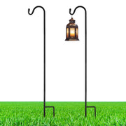 Yetene front view of 24 inch shepherds hooks showing set benefits and sleek finish