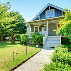 Yetene hook in use with small hanging plant adding decorative curb appeal