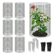 YEXEXINM full kit showing panels stakes and ties, protects multiple plants