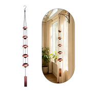 YFFSQXH copper wind chime front view showing elegant finish and peaceful decor benefit