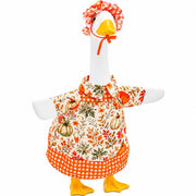YIGETREE front view of costume showing full fall pumpkin look and curb appeal