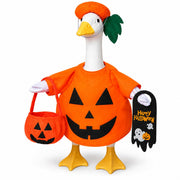 YIGETREE pumpkin outfit front view showing full halloween look