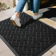 Yimobra front view doormat showing clean entrance and durable build benefit