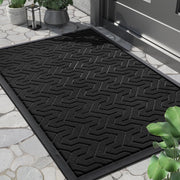 Yimobra front view black mat showing full shape and welcome function