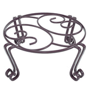 Yimobra front view of tall plant stand showing sturdy bronze finish and elegant support