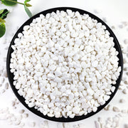 YISZM bag front view showing 5lb capacity and white pebbles, clean storage benefit