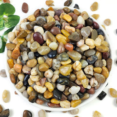 YISZM front packaging showing 5lb bag and natural stones for clean planters