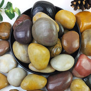 YISZM pile of mixed color pebbles showing variety and decorative benefit