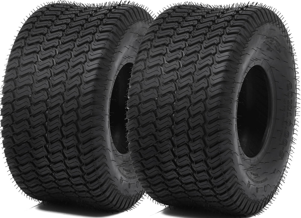 YITAMOTOR front view showing tire profile and even turf contact for protection