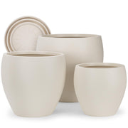 YNNICO front view of planter showcasing clean modern design and stability