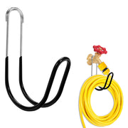 Yoniccal front view of wall-mounted hose holder showing compact design and easy access