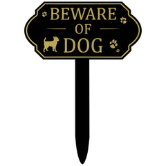 Yookeer sign front view showing bold warning and clear visibility