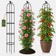 yotoworth obelisk front view showing full-height support and sleek matte finish benefit: vertical growth support