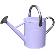 yourjoy metal watering can front view showing purple finish and benefits