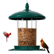 Youvip feeder front view showing weatherproof design and benefits