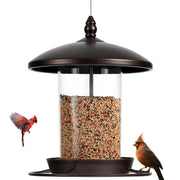 Youvip metal feeder front view showing sturdy build and garden-ready look