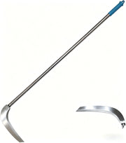 YOUWEIAN front view showing assembled scythe for clear yard control