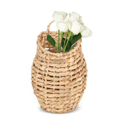 YRMTKIHE front view hanging basket showing boho appeal and welcoming decor