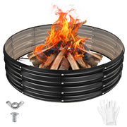 ysejomp front view black fire ring showing durable containment benefit