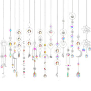 Ysleen front packaging showing 16-piece crystal set and silver chains benefit: complete decor kit