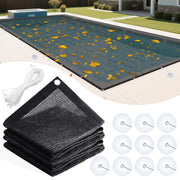Yudlto front packaging of 20x40 pool net showing full cover and features