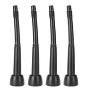Yuecoom front view of four black silicone liners showing product readiness