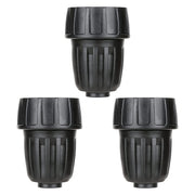 Yulaiyoen front view of adapter showing threaded 3/4" inlet and barb outlet for secure fit