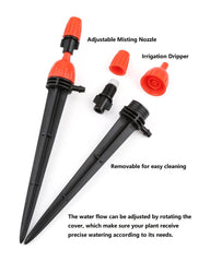 Yulaiyoen in-use plant pot with emitter delivering precise watering