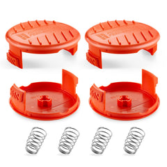 YWTESCH spool cap front view showing secure fit and fast replacement benefit
