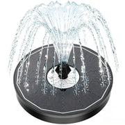 Yzert fountain front view showing compact design and included parts for easy setup