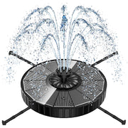 Yzert front view of fountain showing compact solar setup and easy install benefit